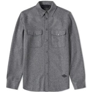 Rag & Bone Wool Overshirt Shacket Grey size XL Heavyweight Sturdy Lagenlook